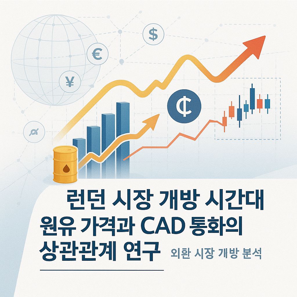 런던 금융시장 개방 시간대에 원유 가격이 CAD 환율에 미치는 영향 분석
