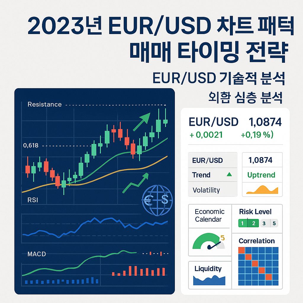 2023년 유로/달러 환율의 숨은 패턴 찾기: 기술적 분석으로 보는 매매 신호