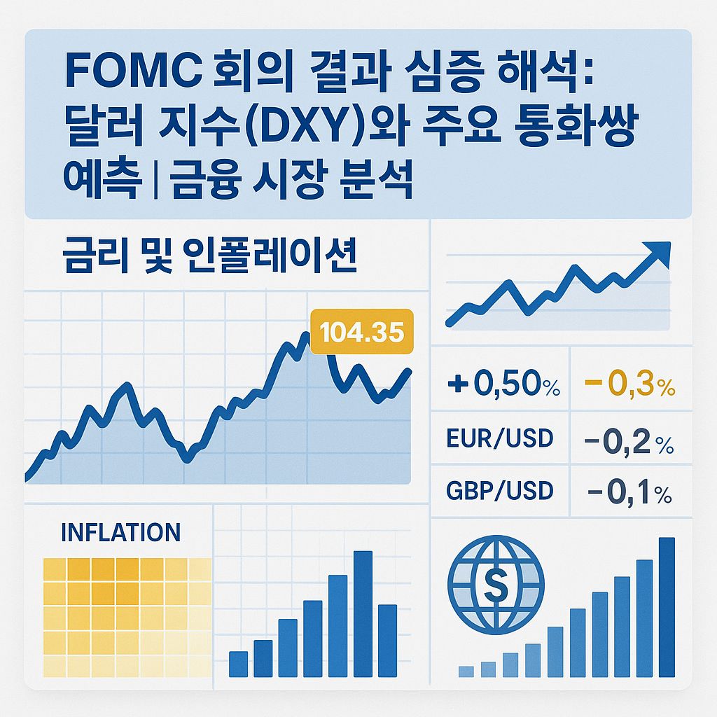 FOMC 회의 결과가 외환 시장에 미치는 영향: 달러와 주요 통화쌍 전망