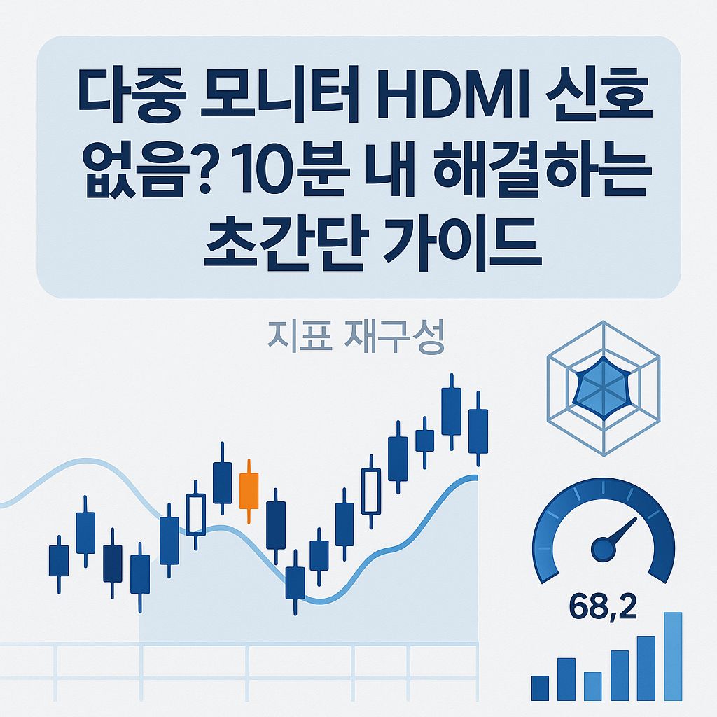 "화면 안 나와요!" 다중 모니터 HDMI 신호 문제 10분 완전 정복