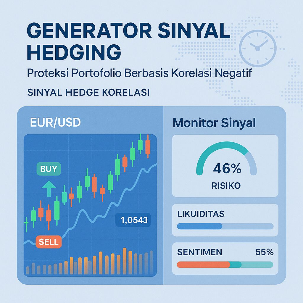 Strategi Cerdas Hedging dengan Generator Sinyal Berbasis Korelasi Negatif