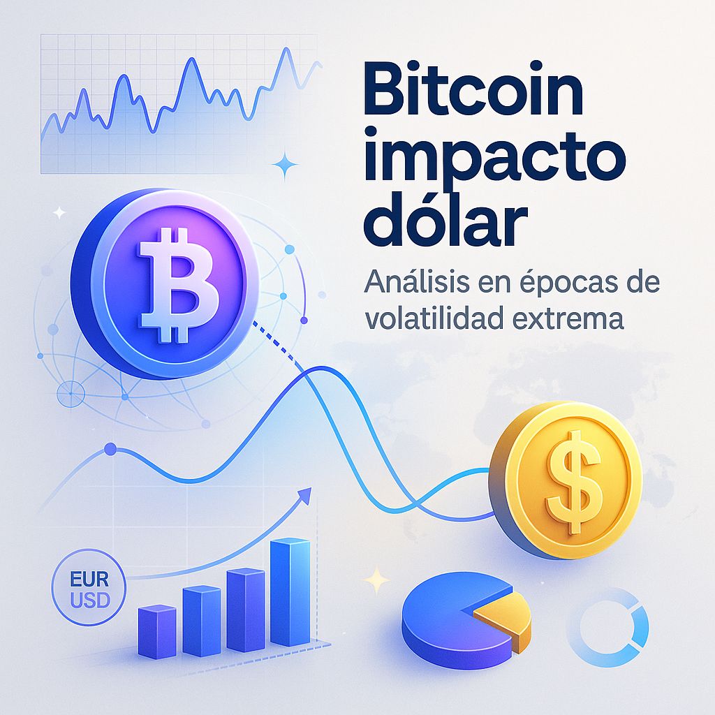 Cuando el Bitcoin y el Dólar bailan tango: Relación en montañas rusas financieras