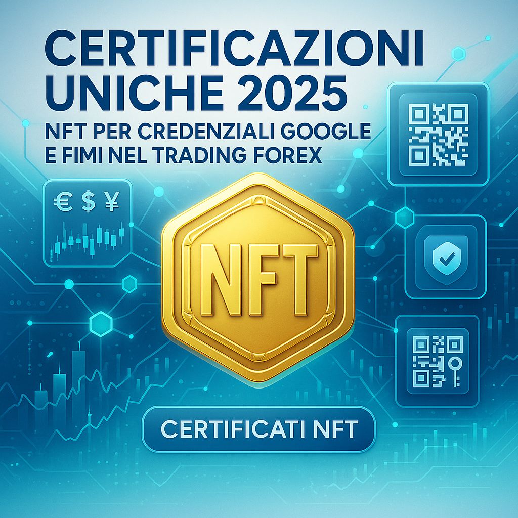 Certificazioni Uniche 2025: Come gli NFT Rivoluzionano le Credenziali Google e FIMI nel Forex
