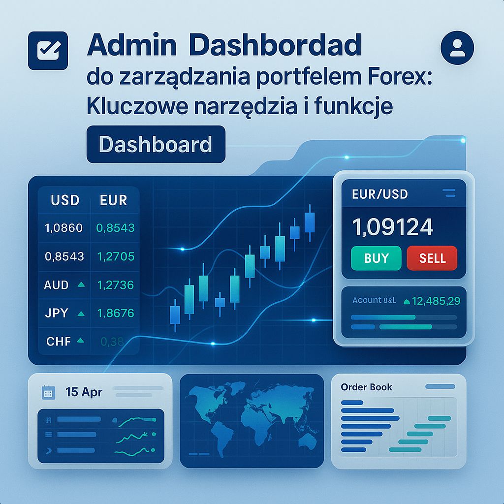 Twój centralny panel sterowania: Jak Admin Dashboard Rewolucjonizuje Zarządzanie Portfelem Forex